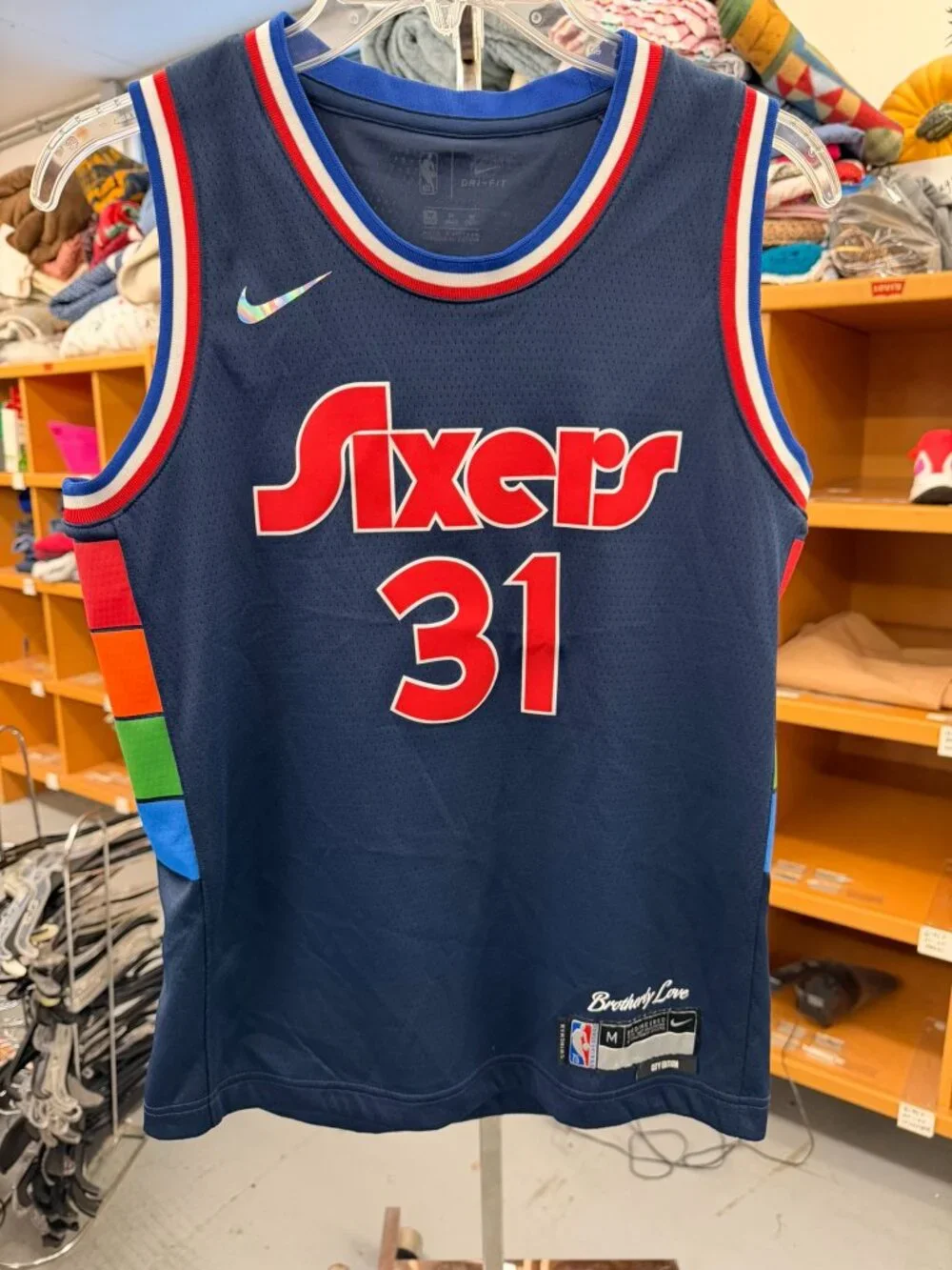 Nike Seth Curry Philadelphia 76ers #31 City Edition Jersey - Youth M
